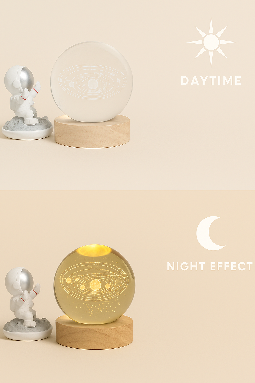 LumiOrb™ 3D Kristallen Nachtlamp