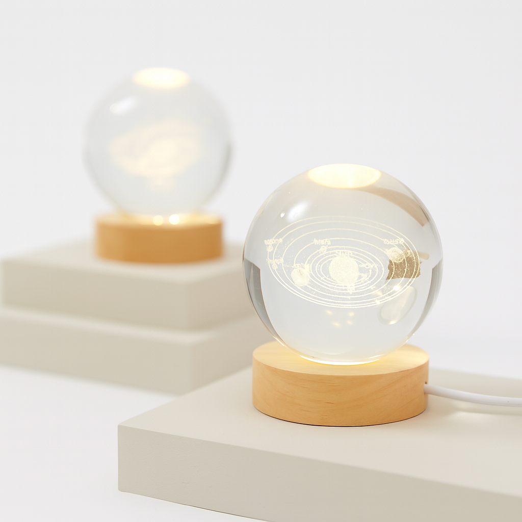 LumiOrb™ 3D Kristallen Nachtlamp