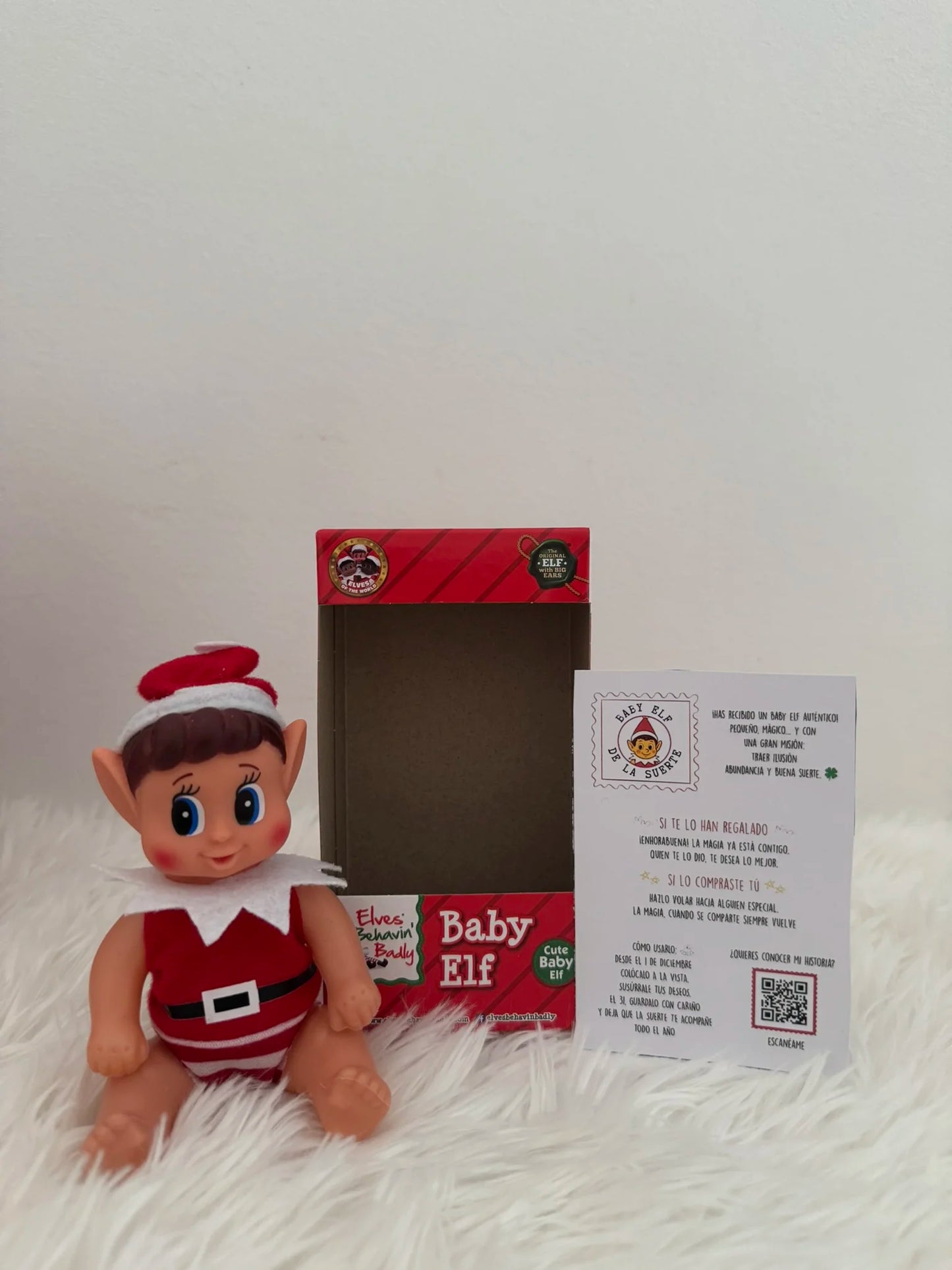 Mini christmas elf- baby elf- naughty christmas elf- baby elf elves behavin badly 13cm--special gift for christmas- elf at home-naughty elf game-children's christmas pack-christmas doll accessories-naughty christmas elf-elfie-elvie