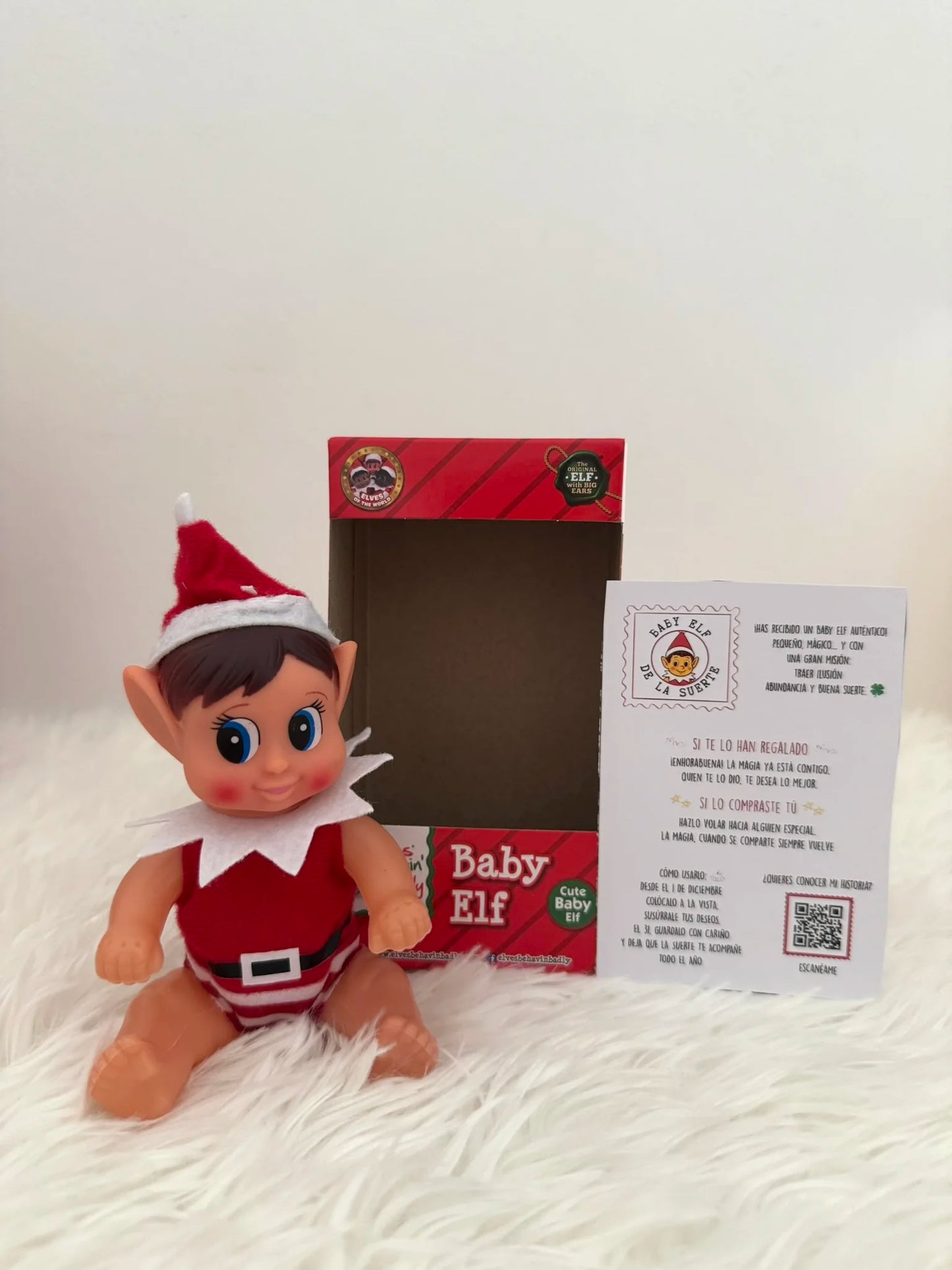 Mini christmas elf- baby elf- naughty christmas elf- baby elf elves behavin badly 13cm--special gift for christmas- elf at home-naughty elf game-children's christmas pack-christmas doll accessories-naughty christmas elf-elfie-elvie