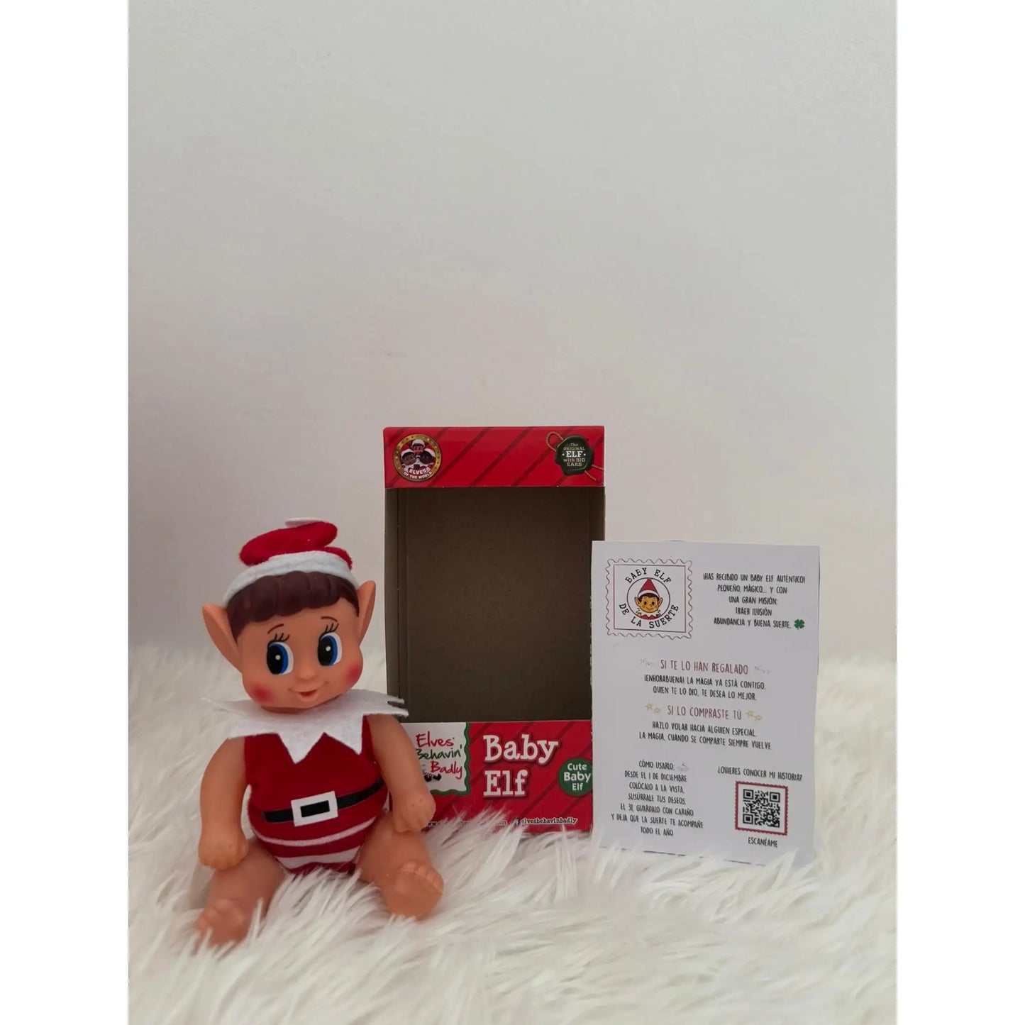Mini christmas elf- baby elf- naughty christmas elf- baby elf elves behavin badly 13cm--special gift for christmas- elf at home-naughty elf game-children's christmas pack-christmas doll accessories-naughty christmas elf-elfie-elvie