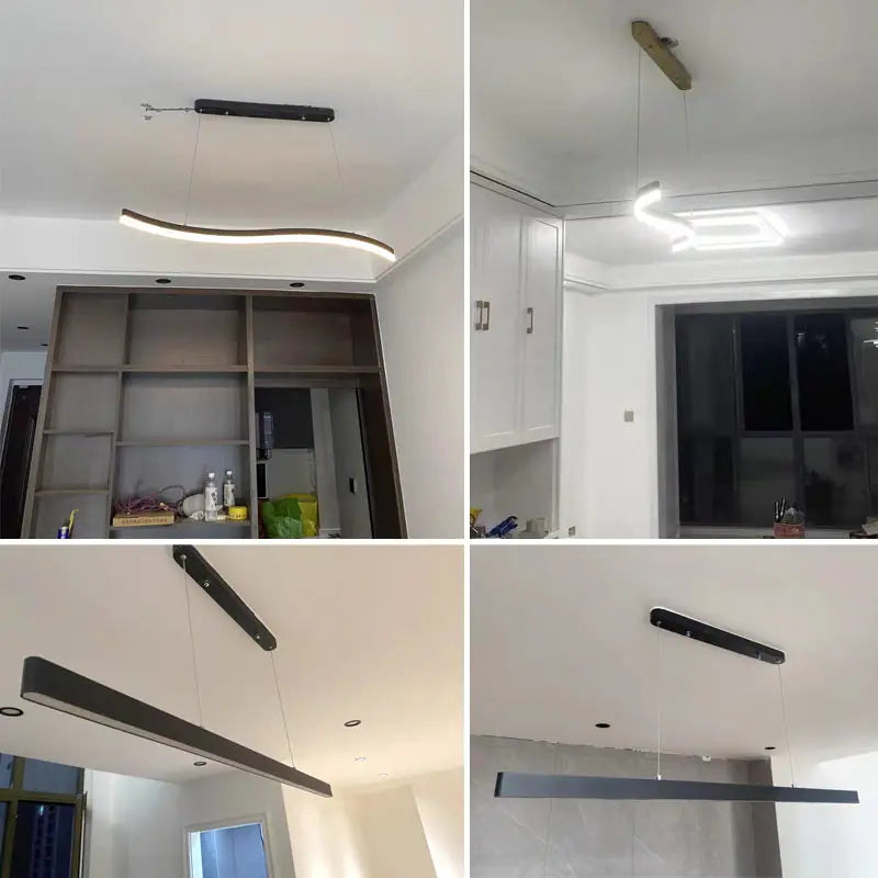 Modern Led Pendant Lights Fixtures Dining Room Hanging Lamps Ceiling Suspension Nordic Living Room Kitchen Decor Home Lustre