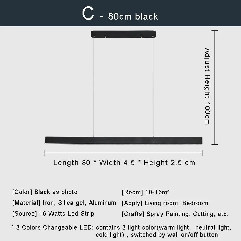 Modern Led Pendant Lights Fixtures Dining Room Hanging Lamps Ceiling Suspension Nordic Living Room Kitchen Decor Home Lustre