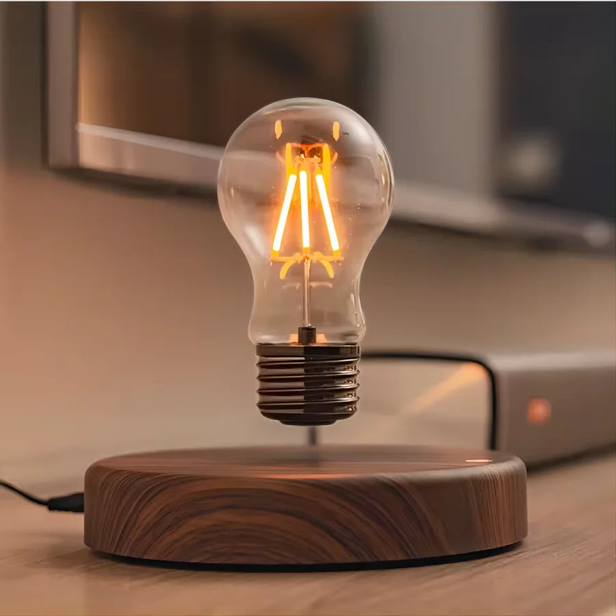 Magnetische levitatielamp Creativiteit Drijvende glazen LED-lamp Thuiskantoor Bureau Decoratie Verjaardagscadeau Tafel Nieuwigheid Nachtlampje