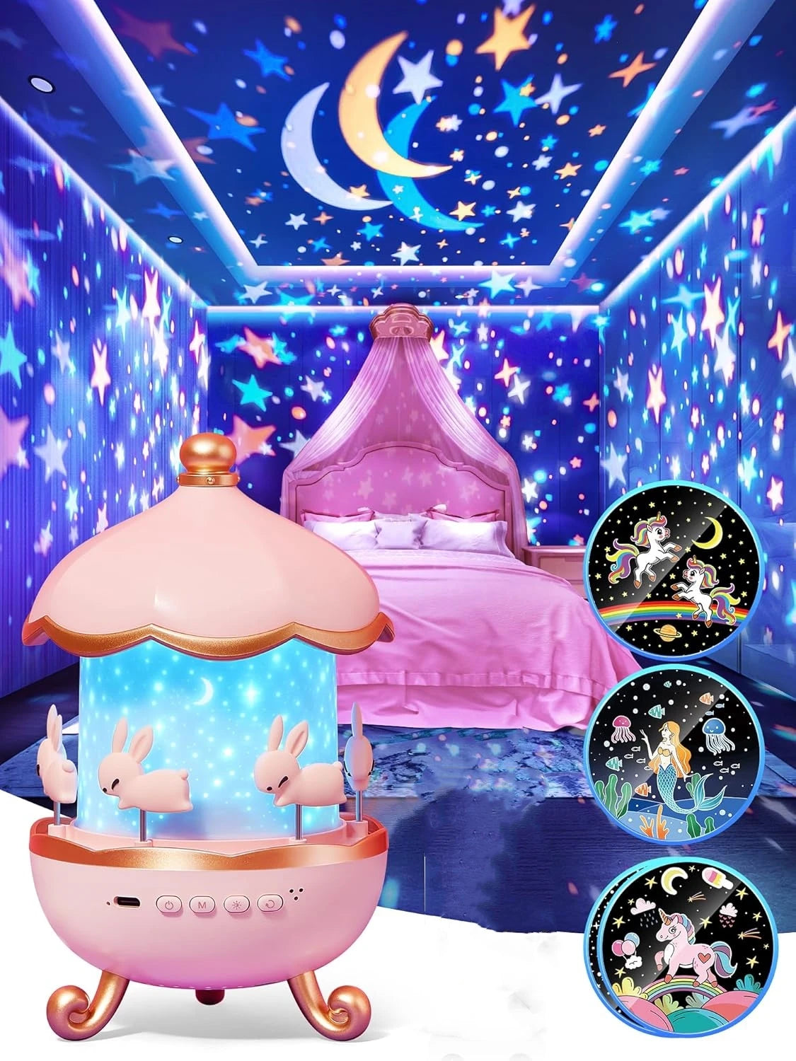 Nachtlamp-Projector voor Kinderen