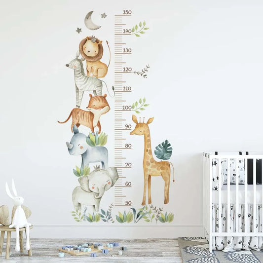 Autocollants Muraux avec Règle pour Chambre d'Enfant, Imperméables, PerfecPVC, Décoration de la Maison, Maternelle, 3 Pièces