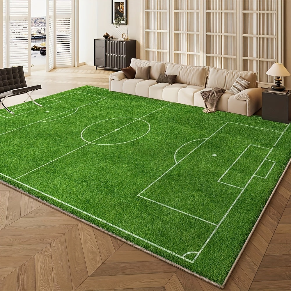 Seven Deer Luxurious Velvet Area Mat - 850gsm Soft, Machine Washable, Non-Slip, Geometric Design for Living Room, Bedroom, Office - Durable & Lightweight Home Decor Mat, Rugs for Living Room, Rug, Durable Polyester, Contemplating Personal Style and Interi