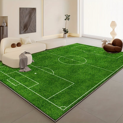 Seven Deer Luxurious Velvet Area Mat - 850gsm Soft, Machine Washable, Non-Slip, Geometric Design for Living Room, Bedroom, Office - Durable & Lightweight Home Decor Mat, Rugs for Living Room, Rug, Durable Polyester, Contemplating Personal Style and Interi