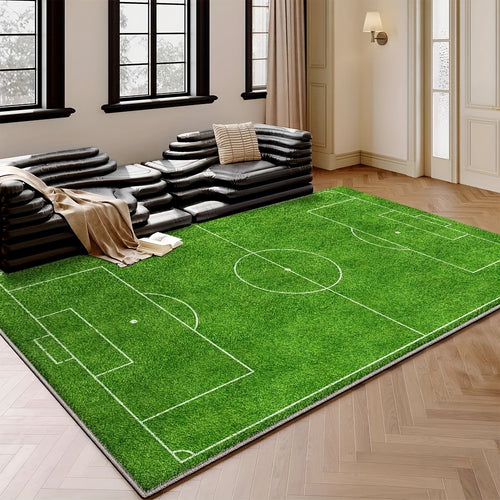 Seven Deer Luxurious Velvet Area Mat - 850gsm Soft, Machine Washable, Non-Slip, Geometric Design for Living Room, Bedroom, Office - Durable & Lightweight Home Decor Mat, Rugs for Living Room, Rug, Durable Polyester, Contemplating Personal Style and Interi