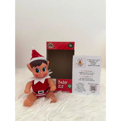 Mini christmas elf- baby elf- naughty christmas elf- baby elf elves behavin badly 13cm--special gift for christmas- elf at home-naughty elf game-children's christmas pack-christmas doll accessories-naughty christmas elf-elfie-elvie
