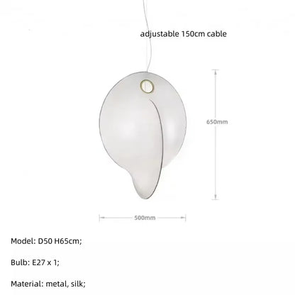Lampe Suspendue Japonaise en Forme de oral auchement, Luminaire Décoratif d'Nik, Idéal pour un Loft, des Escaliers ou une Ferme