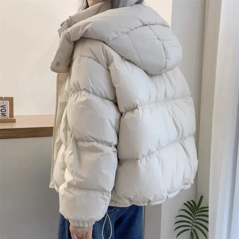 Oversized Pufferjas met Capuchon