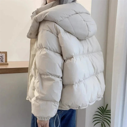 Oversized Pufferjas met Capuchon