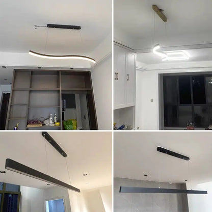 Modern Led Pendant Lights Fixtures Dining Room Hanging Lamps Ceiling Suspension Nordic Living Room Kitchen Decor Home Lustre