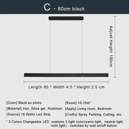 Modern Led Pendant Lights Fixtures Dining Room Hanging Lamps Ceiling Suspension Nordic Living Room Kitchen Decor Home Lustre