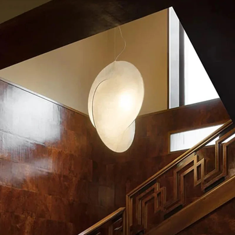 Lampe Suspendue Japonaise en Forme de oral auchement, Luminaire Décoratif d'Nik, Idéal pour un Loft, des Escaliers ou une Ferme