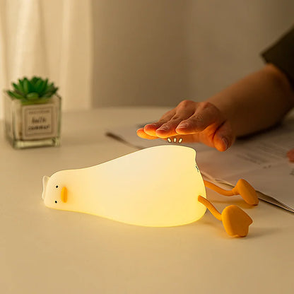 Groot gezicht konijn nachtlampje schattig siliconen konijn cartoon zachte lamp touch nachtlampje kinderen slaap licht kamer decoratie cadeau