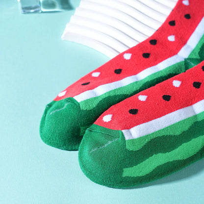 1 paar halfhoge sokken voor mannen en vrouwen, nieuwigheid en leuk, kleurrijke groene cup ijs geschenkdoos sokken, Europese en Amerikaanse modetrendstijl, comfortabel en ademend, feest casual nieuwigheidscadeau, Valentijnsdag, Kerstmis, kerstman, herfst-