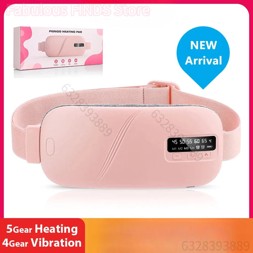 QUOTED Women Menstrual Heating Pads Effective Hot Compress Period Relief Belt Rechargeable Heated Waist Massager Gifts for Female