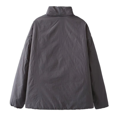 QUOTED Modieuze Street Style Dames Katoenen Jas Herfst Winter Nieuwe Collectie Double-Breasted Kimono-Syle Jas Medium Dikte