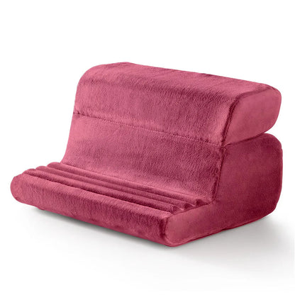 Xnyocn Tablet Pillow Holder Foldable IPad Stand for Lap Bed and Desk Tablet Soft Pad Dock with Pocket Stylus Mount for IPad Pro