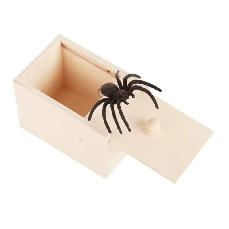 Boîte de peur amusante en bois, boîte cachée, farce de qualité, boîte de peur en bois, jeu amusant, jouets de bureau pour ami