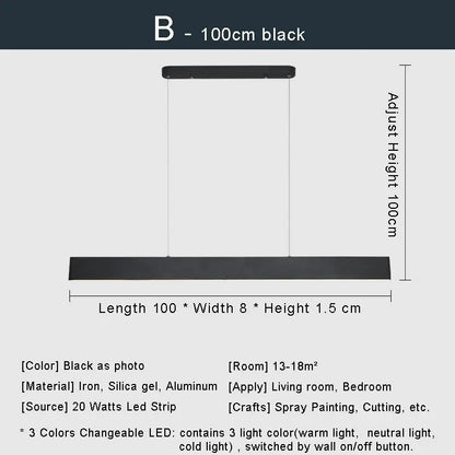 Modern Led Pendant Lights Fixtures Dining Room Hanging Lamps Ceiling Suspension Nordic Living Room Kitchen Decor Home Lustre