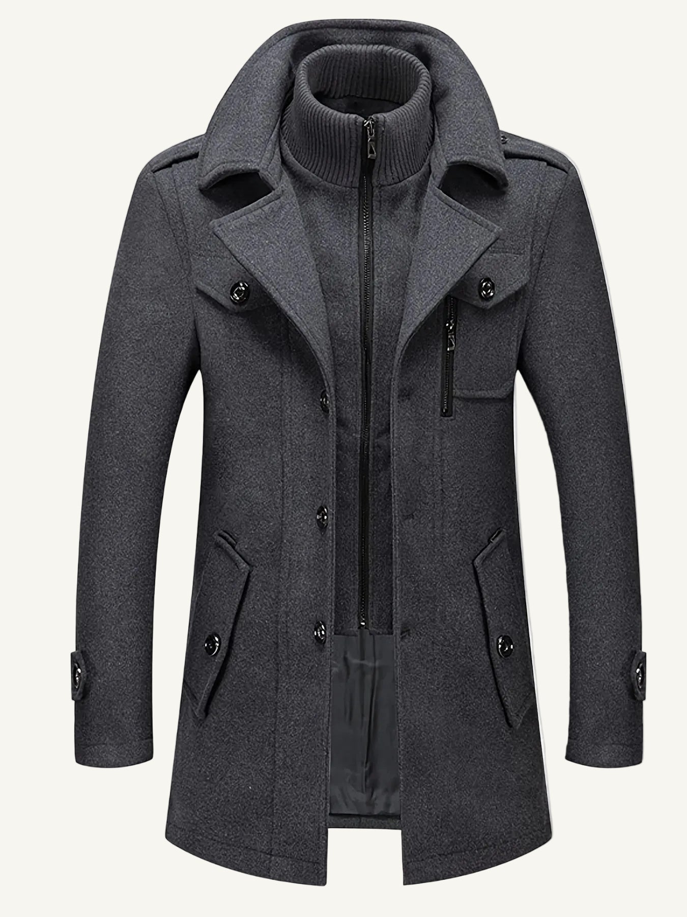 Heren Winterjas met Warme Fleece – Luxe, Comfortabel & Stijlvol