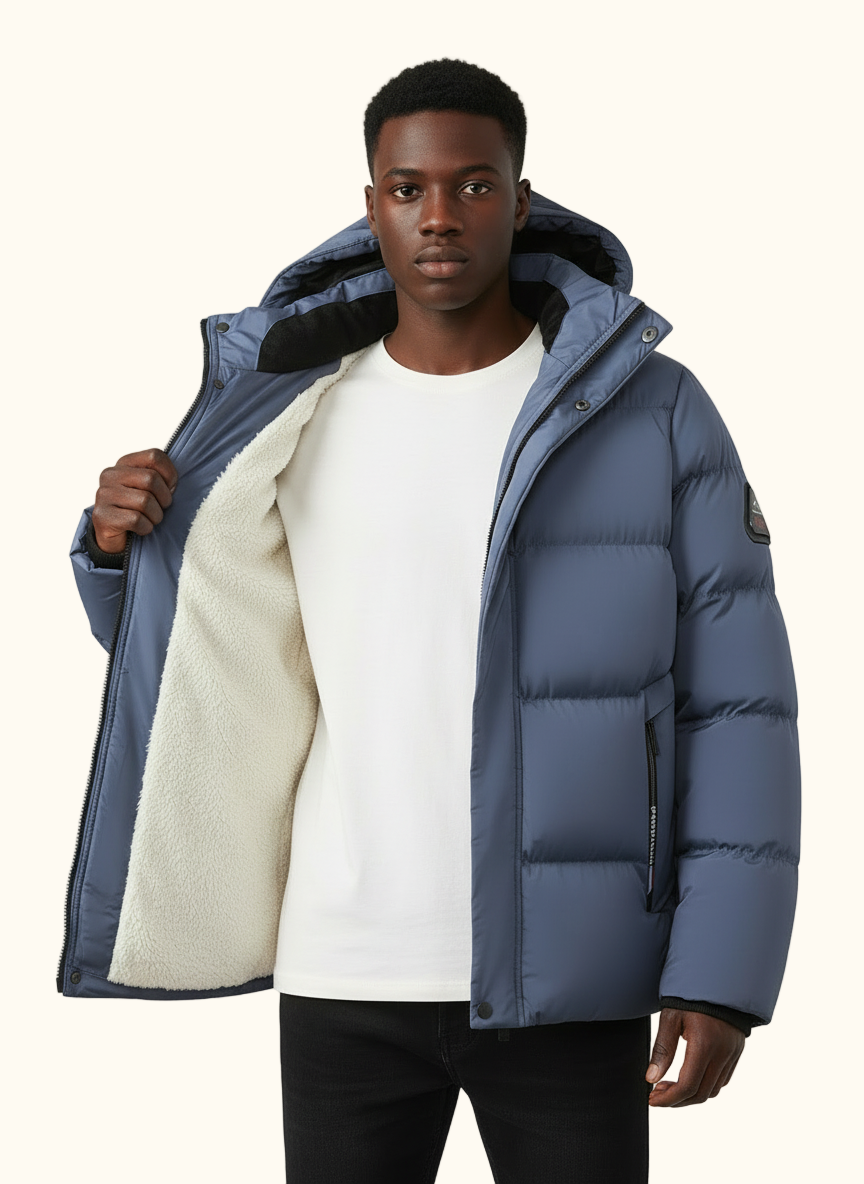 Heren Winterjas met Warme Fleece