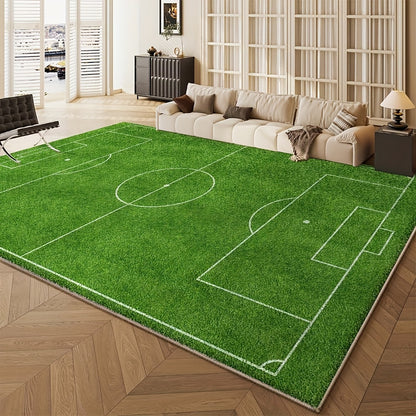 Seven Deer Luxurious Velvet Area Mat - 850gsm Soft, Machine Washable, Non-Slip, Geometric Design for Living Room, Bedroom, Office - Durable & Lightweight Home Decor Mat, Rugs for Living Room, Rug, Durable Polyester, Contemplating Personal Style and Interi